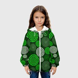 Куртка с капюшоном детская ТЕКСТУРНЫЕ МОЛЕКУЛЫ, цвет: 3D-белый — фото 2