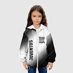 Куртка с капюшоном детская JUVENTUS Juventus Градиент, цвет: 3D-белый — фото 2