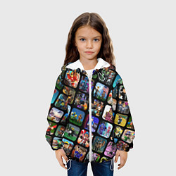 Куртка с капюшоном детская ROBLOX СЮЖЕТЫ, цвет: 3D-белый — фото 2