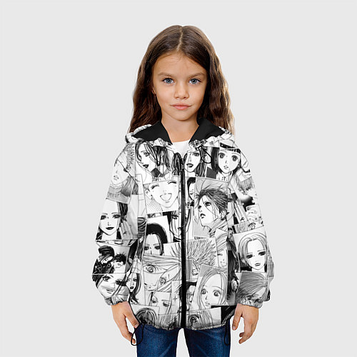 Детская куртка Nana pattern / 3D-Черный – фото 3