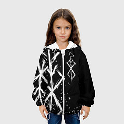 Куртка с капюшоном детская КЛЕЙМО ЖЕРТВЫ - БЕРСЕРК, цвет: 3D-белый — фото 2