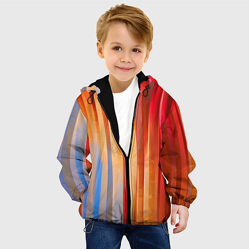 Детская куртка Refraction of light / 3D-Черный – фото 4