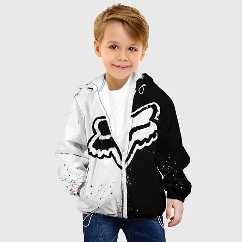 Детская куртка FOX MOTOCROSS - ФОКС МОТОКРОСС / 3D-Белый – фото 4