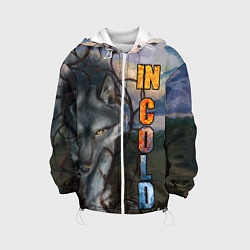 Куртка с капюшоном детская IN COLD wolf with logo, цвет: 3D-белый