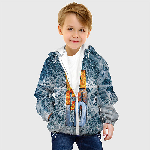 Детская куртка IN COLD logo with ice / 3D-Белый – фото 4