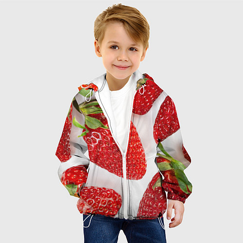 Детская куртка Strawberries / 3D-Белый – фото 4