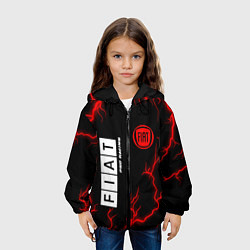 Куртка с капюшоном детская ФИАТ Pro Racing Молнии, цвет: 3D-черный — фото 2