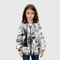 Куртка с капюшоном детская Доктор Стоун паттерн, цвет: 3D-черный — фото 2
