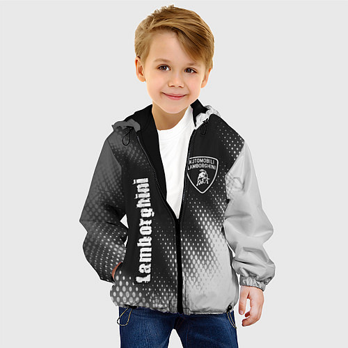 Детская куртка LAMBORGHINI Lamborghini Абстракция / 3D-Черный – фото 4