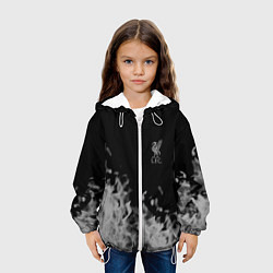 Куртка с капюшоном детская Liverpool Серое пламя, цвет: 3D-белый — фото 2