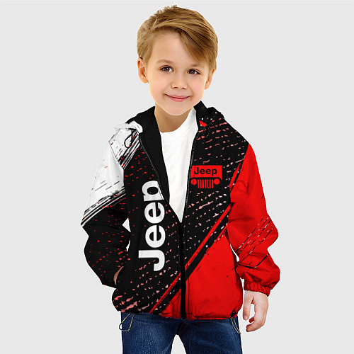 Детская куртка JEEP - Краска / 3D-Черный – фото 4