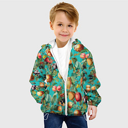 Куртка с капюшоном детская Ассорти Фруктов, цвет: 3D-белый — фото 2