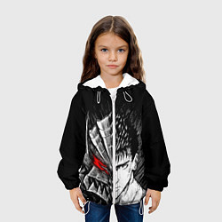 Куртка с капюшоном детская БЕРСЕРК ГАТС И ДОСПЕХИ, цвет: 3D-белый — фото 2