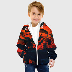Куртка с капюшоном детская Дракон и рыцарь, цвет: 3D-белый — фото 2