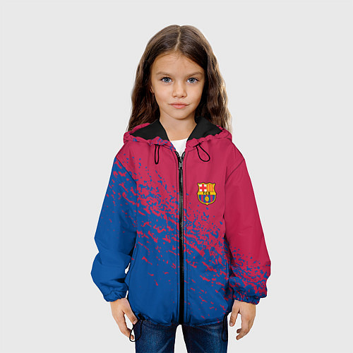 Детская куртка Barcelona маленькое лого / 3D-Черный – фото 3