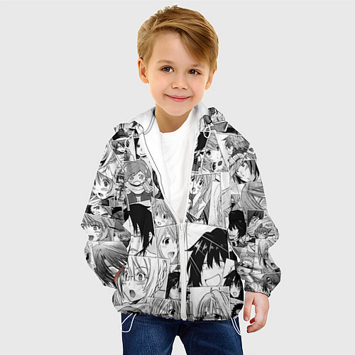 Детская куртка Log Horizon pattern / 3D-Белый – фото 4