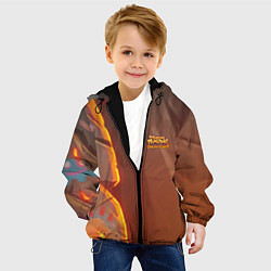 Куртка с капюшоном детская My singing monsters Dawn Of Fire, цвет: 3D-черный — фото 2