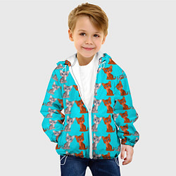Куртка с капюшоном детская CURIOUS KITTENS, цвет: 3D-белый — фото 2