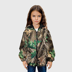Куртка с капюшоном детская КАМУФЛЯЖ ЛЕСНОЙ, цвет: 3D-черный — фото 2