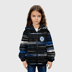 Куртка с капюшоном детская Chelsea челси лого, цвет: 3D-черный — фото 2