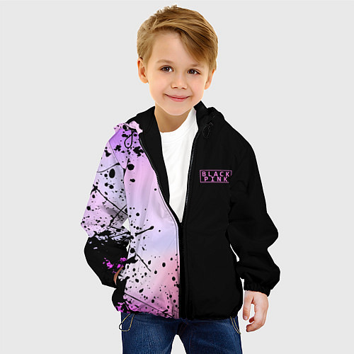 Детская куртка BLACKPINK HALF COLORS / 3D-Черный – фото 4