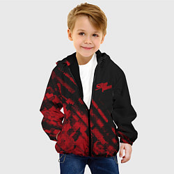 Куртка с капюшоном детская Starship Troopers Mini logo, цвет: 3D-черный — фото 2
