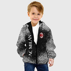 Куртка с капюшоном детская Фк милан football, цвет: 3D-черный — фото 2
