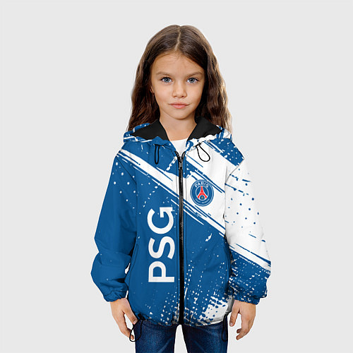Детская куртка Psg псж краска / 3D-Черный – фото 3