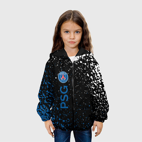 Детская куртка Psg брызги красок / 3D-Черный – фото 3