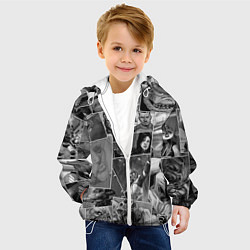 Куртка с капюшоном детская Mass effect comix, цвет: 3D-белый — фото 2