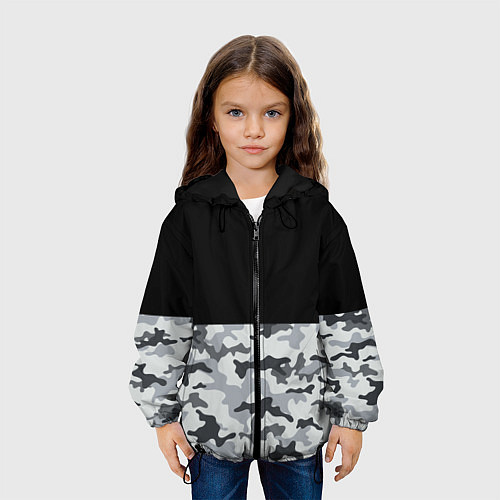 Детская куртка Полукамуфляж Тёмно-Серый / 3D-Черный – фото 3