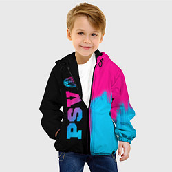 Куртка с капюшоном детская PSV Neon Gradient, цвет: 3D-черный — фото 2