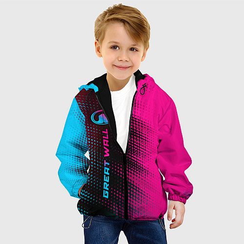 Детская куртка Great Wall Neon Gradient FS / 3D-Черный – фото 4