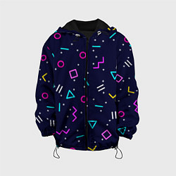 Детская куртка Neon geometric shapes