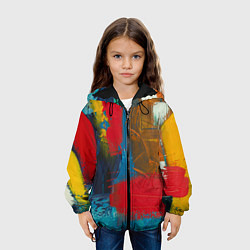 Куртка с капюшоном детская Твоя палитра, цвет: 3D-черный — фото 2