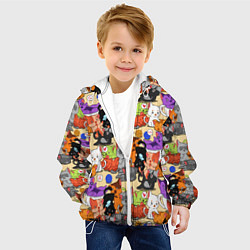 Куртка с капюшоном детская Котики-такие котики, цвет: 3D-белый — фото 2