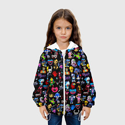 Куртка с капюшоном детская Персонажи разных игр, цвет: 3D-белый — фото 2