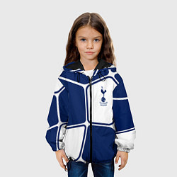 Куртка с капюшоном детская ФК Тоттенхэм абстракция, цвет: 3D-черный — фото 2