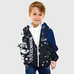 Куртка с капюшоном детская Tottenham hotspur Краска, цвет: 3D-белый — фото 2