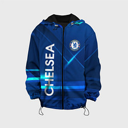 Детская куртка Chelsea Синяя абстракция