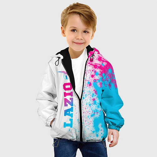 Детская куртка Lazio neon gradient style: по-вертикали / 3D-Черный – фото 4