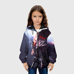 Куртка с капюшоном детская Берсерк С Мечечём На Плече, цвет: 3D-черный — фото 2