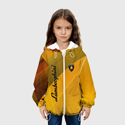 Куртка с капюшоном детская Lamborghini - абстракция, цвет: 3D-белый — фото 2