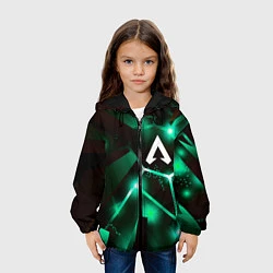 Куртка с капюшоном детская Apex Legends разлом плит, цвет: 3D-черный — фото 2