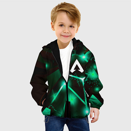 Детская куртка Apex Legends разлом плит / 3D-Черный – фото 4