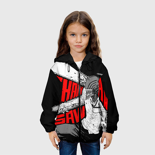 Детская куртка Человек-бензопила: Дэндзи / 3D-Черный – фото 3