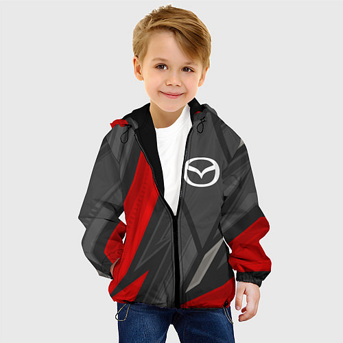 Детская куртка Mazda sports racing / 3D-Черный – фото 4