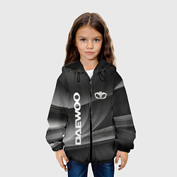 Куртка с капюшоном детская Daewoo - абстракция, цвет: 3D-черный — фото 2