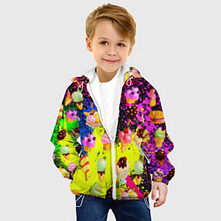 Куртка с капюшоном детская Мороженки Вкуснятина, цвет: 3D-белый — фото 2