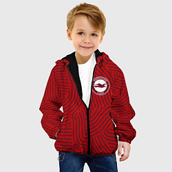 Куртка с капюшоном детская Brighton отпечатки, цвет: 3D-черный — фото 2